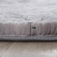 Alfombra Redonda De Peluche Suave Para Niñas Habitación De Princesa Castillo Alfombra Gruesa Decorativa Para Dormitorio Moderno - details 30
