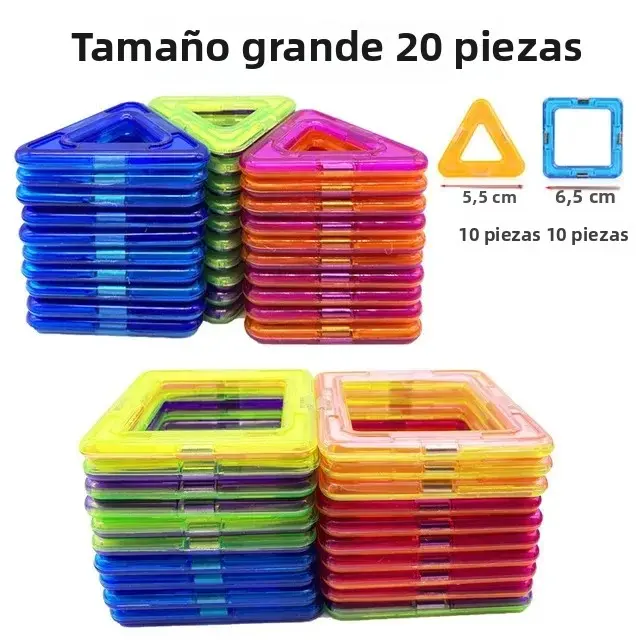 Bloques De Construcción Magnéticos DIY Juguete De Puzzle Para Niños Estimula La Imaginación Y Diseñador De Bloques Magnéticos Para Bebés Y Niños - 1