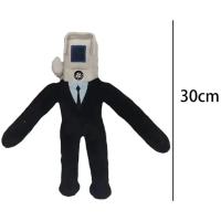 Muñeco De Peluche Skibidi Toilet Clockman Titan TV Man Speakerman Juguete De Horror Para Niños Regalos De Cumpleaños Y Navidad Material De Algodón PP Relleno - details 14