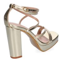 PuntoSalao Sandalias doradas de vestir tacón comodo para mujer JL851 - details 2