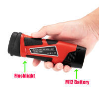 Lámpara De Trabajo Portátil Con Luz De Advertencia Eléctrica 3W LED Para Batería Li-ion Milwaukee 10.8V 12V M12 No Impermeable - details 4