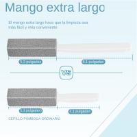Cepillo De Inodoro Con Mango Largo Extra De Pumice Premium Eliminador De Manchas De Agua Dura Herramienta De Limpieza Para El Hogar - details 2
