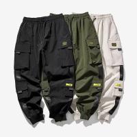 Pantalones De Trabajo Para Hombre Moda Primavera Y Verano Pantalones Casuales Sueltos Estilo Safari Cierre Elástico - details 4