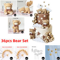 Topper De Pastel Oso Azul Para Fiesta De Cumpleaños Bebé Decoración De Fiesta Con Bolas De Oso Teddy Tema Oso Mini Para Niños - details 4