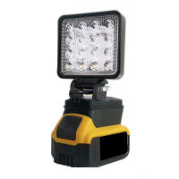 Luz LED Portátil Para Batería Dewalt 18V 4In Luz De Trabajo Exterior Sin Cable Herramienta De Emergencia Para Pesca Y Mano - details 5