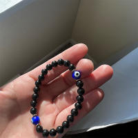 Pulsera De Turmalina Negra Con Ojo De Mal Dicho Protección Y Defensa Regalo Para Hombres/Mujeres Pulsera Protectora Unisex - details 3