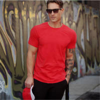 Camiseta De Gimnasio Para Hombre Verano Estilo Fitness Corta Manga O-Neck Camiseta Deportiva Moda Camisetas De Entrenamiento Tops Bodybuilding - details 6