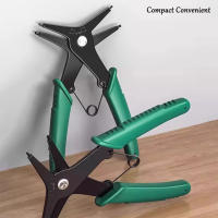 Aguja De Anillo Snap Dual Propósito Herramienta Para Eliminar Y Reasumir Anillos Internos Y Externos De Acero Inoxidable Verde - details 6