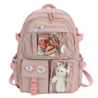 Mochila Kawaii para Mujeres Impermeable de Nylon con Asa Arcuada y Various Bolsillos Mochila Escolar para Estudiantes Chica Laptop Book Pack - details 41