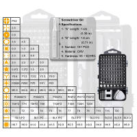 Juego De Destornilladores Multifuncionales 135 En 1 Con Imán Fuerte Herramientas De Mantenimiento Eléctrico Doméstico Portátil Con Mango - details 9