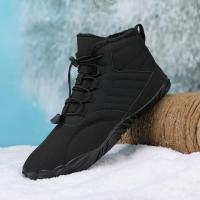 Botas De Invierno Cálidas Para Hombres Y Mujeres Zapatos Casuales De Peluche Algodón Para Trekk Ing Climbing Trabajo Bota De Tobillo Alto - details 3