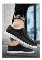 Zapatos Casuales Para Hombre Transpirables Ligeros Slip-On Planos Cómodos De Color Sólido Suela Suave Zapatos De Venta Loafers - details 8