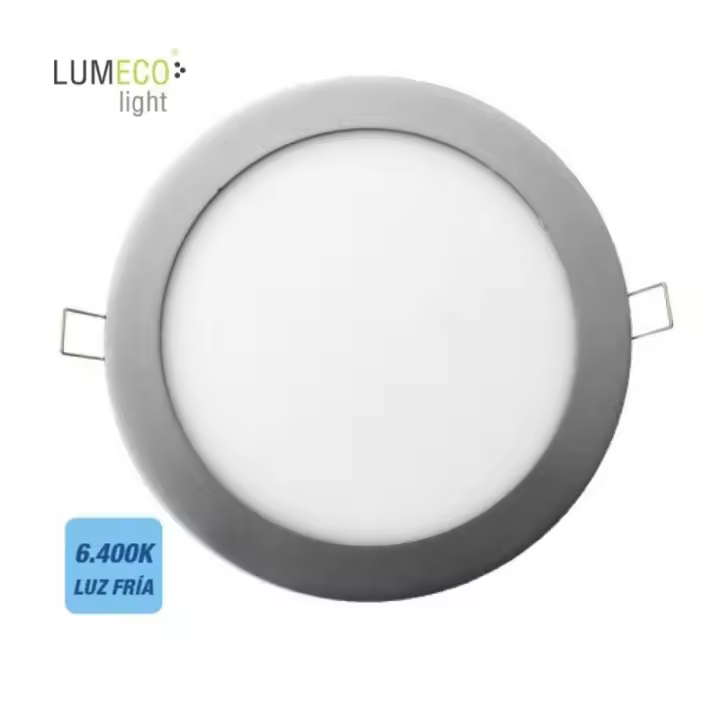 Edm Downlight LED Empotrable Redondo 20W 6400K 1500lm Cromo Mate Lumeco 31566 - Alto Rendimiento - 1