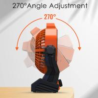 Ventilador de Mesa, ventilador de Mesa, potente Badería recargable con Luz LED y Gancho, ventilador de camping, velocdad ajustable, Silencioso, adecuado para uso en exteriores, hogar y oficina. - details 1