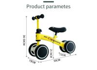 Bicicleta de Equilibrio Infantil sin Pedales, Bicicleta de Deslizamiento para Bebés de 1-2-3 Años, Cuatro Ruedas, Tres Colores - details 4