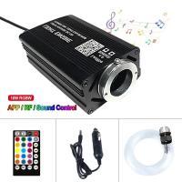 Lámpara De Ambiente Estelar Para Coche Con Control Musical Y RGB 12W 8 Colores Luz Fibras Opticas Para Decoración Del Hogar Y Vehículo DIY - details 8