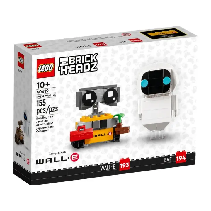 LEGO BRICKHEADZ 40619 EVA y WALL•E - Set de Construcción de Personajes Disney•Pixar - 1