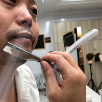 Cuchillo De Afeitar Profesional Para Barbearía Doble Faja Pliega Herramientas De Peluquería Acero Inoxidable Y Plástico Ecológico Para Hombre Uso En Rostro Axilas Bikini Y Cuerpo - details 1