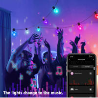 Tuya Smart WIFI Bombilla LED Cadena De Luz USB 15M 25 Bombillas Luces De Navidad Para Decoración De Habitaciones Jardines Y Bodas Guirnalda De Luces LED - details 5