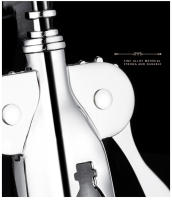 Abrepuertas De Acero Inoxidable Clásico Y Práctico Mueve La Mano Portátil Eliminador De Tacos De Vino Gadgets De Cocina - details 14