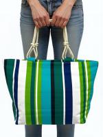 MEJORADA TOTE BAG Grande Rayas Multicolor – BOLSO DE PLAYA de Lona con Asas de Cuerda, Capacidad Extra, 6 Colores Disponibles - details 11