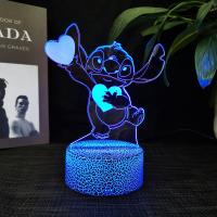 Luz De Noche LED 3D De Lilo Y Stitch Lindo Decorativo Para Habitaciones De Niños Regalo De Cumpleaños Para Niños Y Niñas - details 2