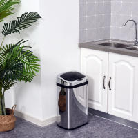 Automático Cube with sensor 30L with sensor de infrarrojos, Cuadrado, inoxidable Maple, Cube interior opcional para una gestión higiénico de los Residuos - details 0