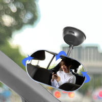 Espejo Retrovisor Para Bebé En Asiento Trasero De Coche Con Ventosa De Rotación De 360 Grados Espejo De Seguridad Para Niños Monitores De Interior Universal Blanco - details 2