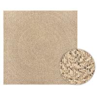 vidaXL Alfombra ZIZUR apariencia de yute interior exterior 240x240 cm - details 1