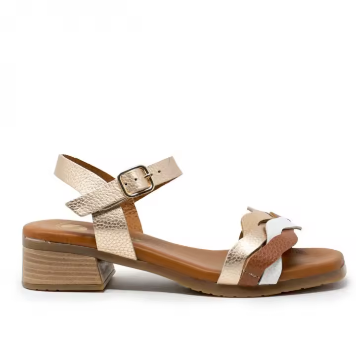 Sandalias planas de Mujer SAMBORI 2678 SANDALIA TIRAS ENGARZADAS PLATINO MULTI 31446 24V - 1