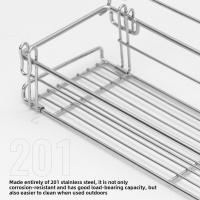 Estante De Aluminio Plegable Para Mesa De Camping Con Almacenamiento Y Red Mesh Colgante Expansión IGT Soporte Para Mesa Exterior - details 3