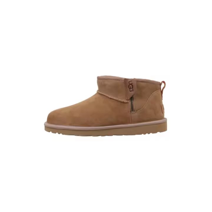 UGG Classic Ultra Mini Zip Bota Plana Hombre Cuero - 1