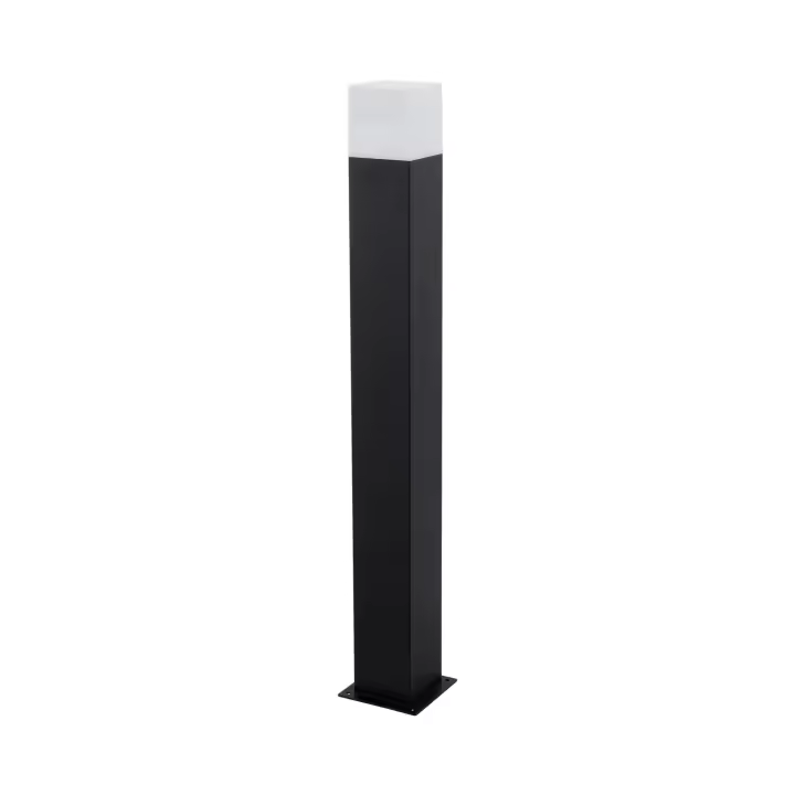 Ledkia Baliza Exterior Negra 74cm - Diseño Minimalista y Resistente a la Intemperie - 1