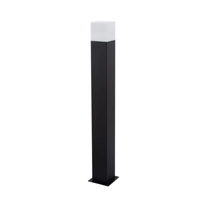 Ledkia Baliza Exterior Negra 74cm - Diseño Minimalista y Resistente a la Intemperie - 1