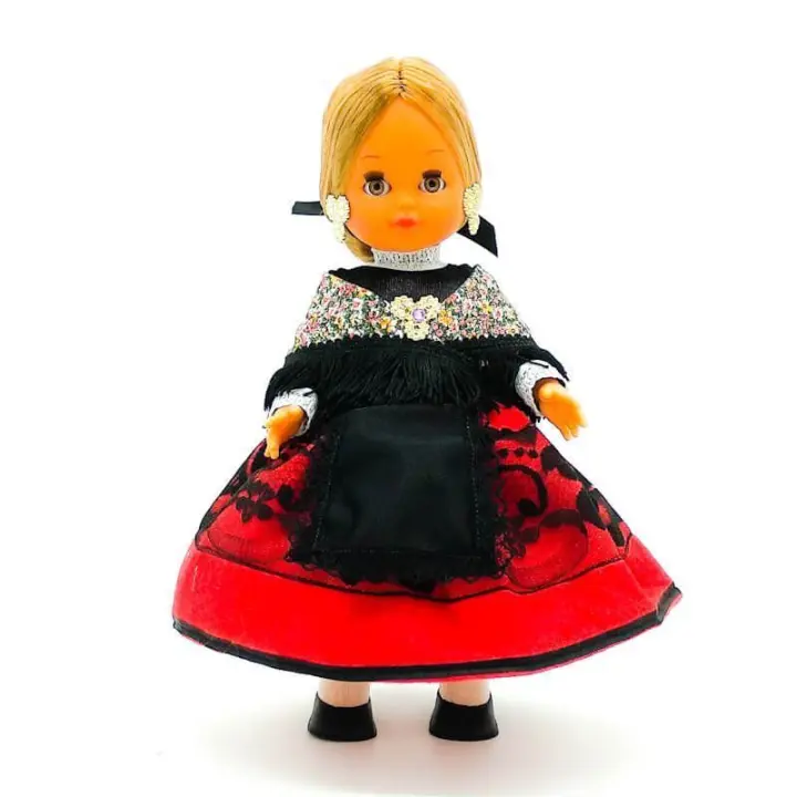Muñeca regional Alcarreña Folk Artesanía original colección 35 cm.vestido típico La Alcarria Guadalajara, fabricada en España - 1
