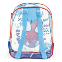 Mochila de Playa Spidey 31cm, Bolsa Playa Transparente con Rejilla Spidey Marvel, Mochila Infantil para Niños, Regalo Cumpleaños, Piscina, Camping, Campamento, Vacaciones, Color Azul - details 0