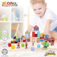 WOOMAX Spidey y su superequipo Juego de bloques de madera - details 3