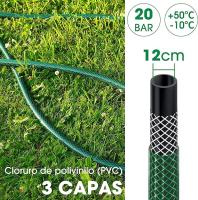 Manguera de Agua de Jardín Criscolor 1/2" Pulgadas(12mm) 15m - Set Manguera Reforzada 3 Capas - details 1