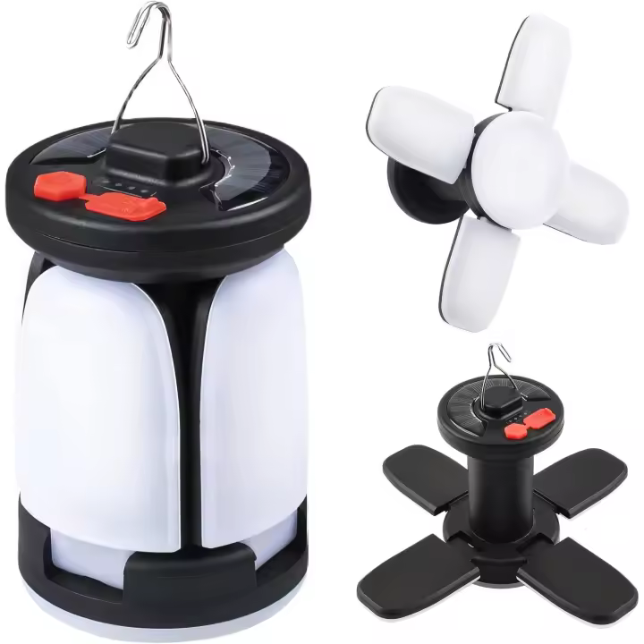 Lámpara Solar Recargable Camping 6 Modos Iluminación USB - 1