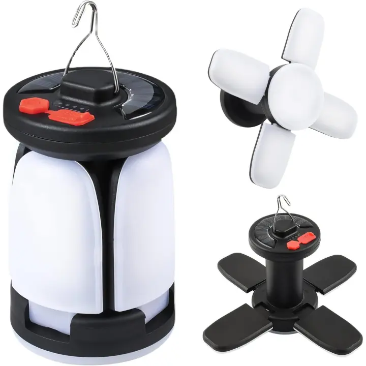 Lámpara Solar Recargable Camping 6 Modos Iluminación USB - 1