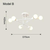 Lámpara Colgante Minimalista Nórdica LED Para Habitaciones Y Salones En Negro Y Oro Decoración De Iluminación Ajustable - details 8