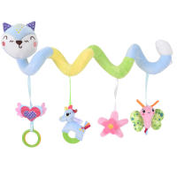 Juguete De Asiento De Coche Para Bebé 3-6 Meses Con Música Y Rattles Peluche De Zorro Espiral Colgante Para Carrito BB Squeaker Regalo Para Bebés - details 3