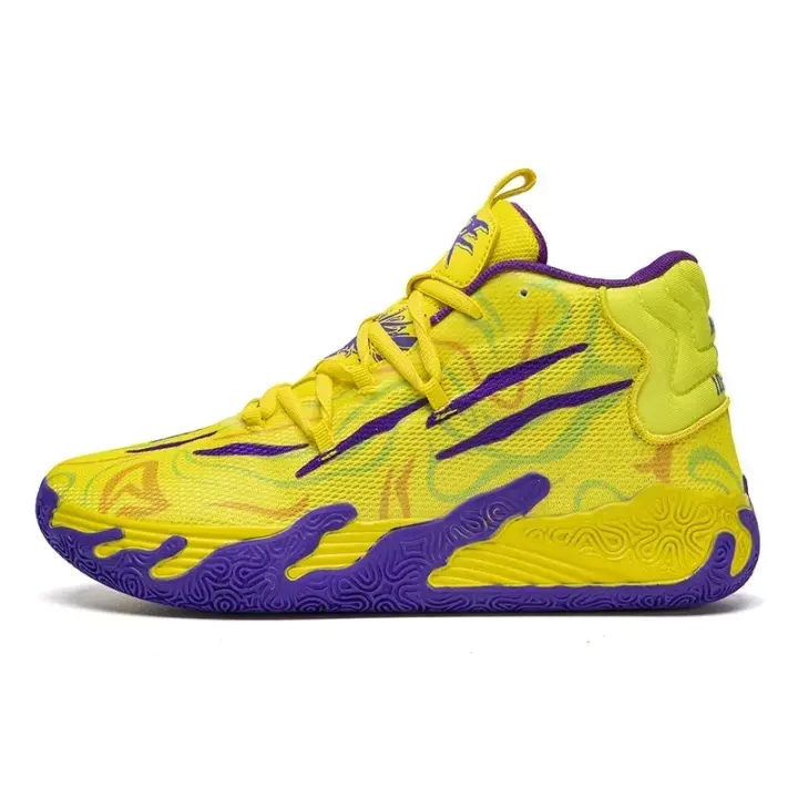 Zapatos De Baloncesto Para Hombre De Alta Calidad Antideslizantes Transpirables Con Suela De Goma Comodidad Y Estilo Deportivo - 1