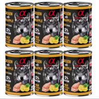 Pack 6 latas x 400 Gr - Alpha Spirit Comida Húmeda de Pollo con piña para Perros - details 0
