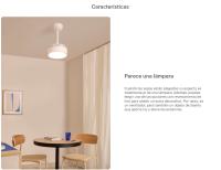 CREATE - Ventilador de techo 40W silencioso Ø55cm aspas retráctiles con luz LED - WIND CLEAR LAMP - details 0
