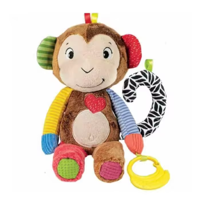 Clementoni Peluche Interactivo Infantil Mono Bruno Estimulación del Lenguaje - 1