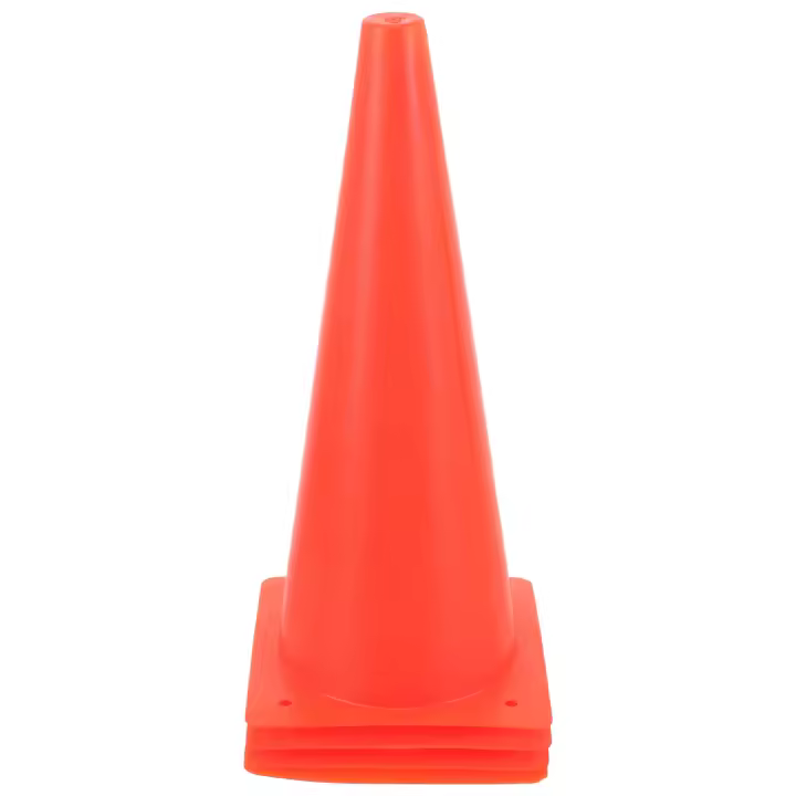4 Pcs Conos De Seguridad Para Fútbol Y Deportes Entrenamiento De Conos De Tráfico LDPE Suministros De Obstáculos De Vehículos - 1