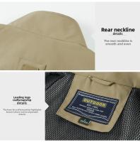 Chaleco Casual Para Hombre Con Cuello Erguido Y Multi-Moneda Cargo Hombro Adecuado Para Pesca Al Aire Libre Y Exterior Talla Grande - details 21