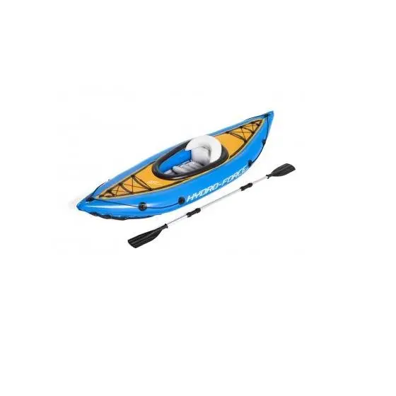 Kayak inflable individual (275 x 81 cm) con remo y bomba de mano - BESTWAY - 1
