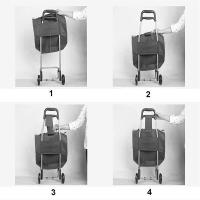 Bolsa De Almacenamiento De 72L Para Carro De Compras Con Bolsillos Laterales Y Cremallera Oxford Impermeable Para Cocina - details 1